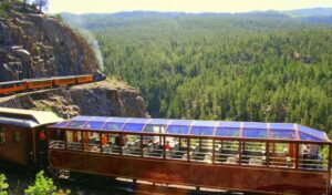 Train Carries Zipliners to Soaring