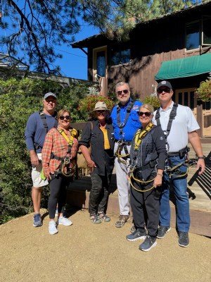 a group of people posing for the camera